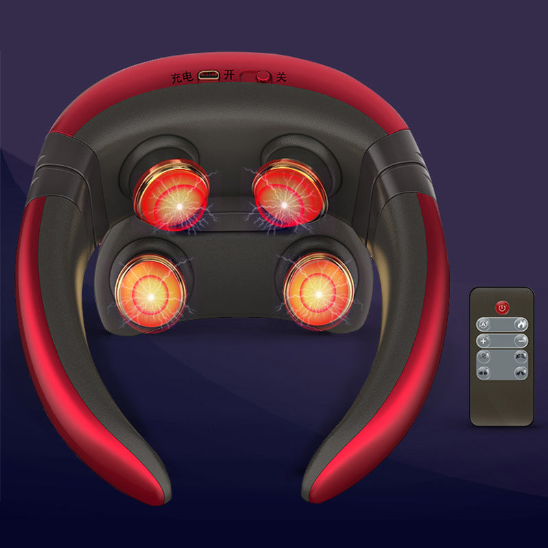 Appareil de Massage Cervical Intelligent | Thérapie 4D, Chaleur &amp; Impulsions EMS