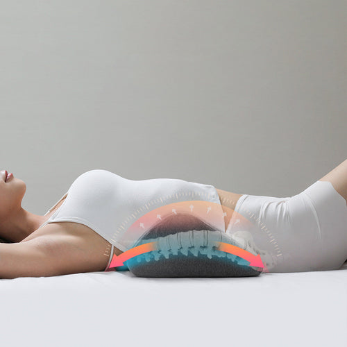 Oreiller Lombaire de Lit | Soutien Élégant, Sommeil Réparateur
