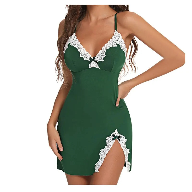 Nuisette Satin & Dentelle | L’Élégance Sensuelle