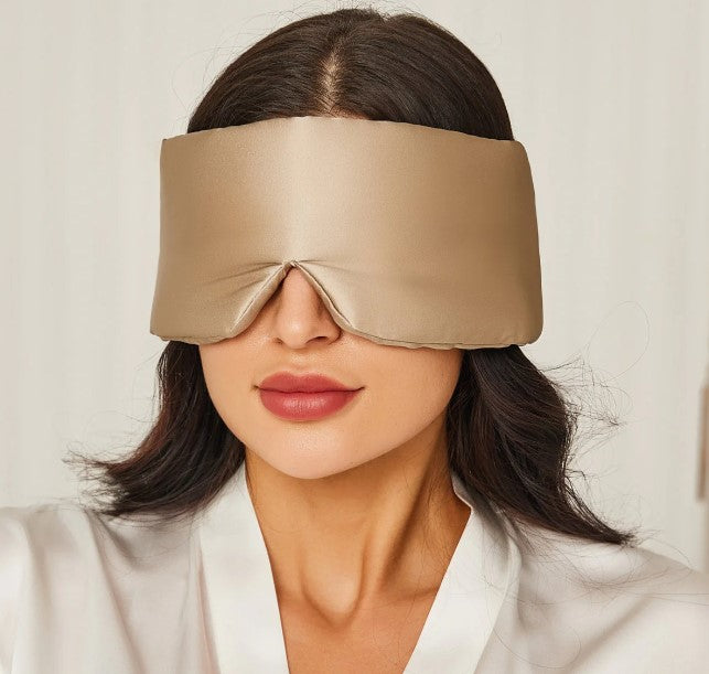 Masque de Sommeil en Soie avec Protection Auditive | Votre Bulle de Nuit Parfaite